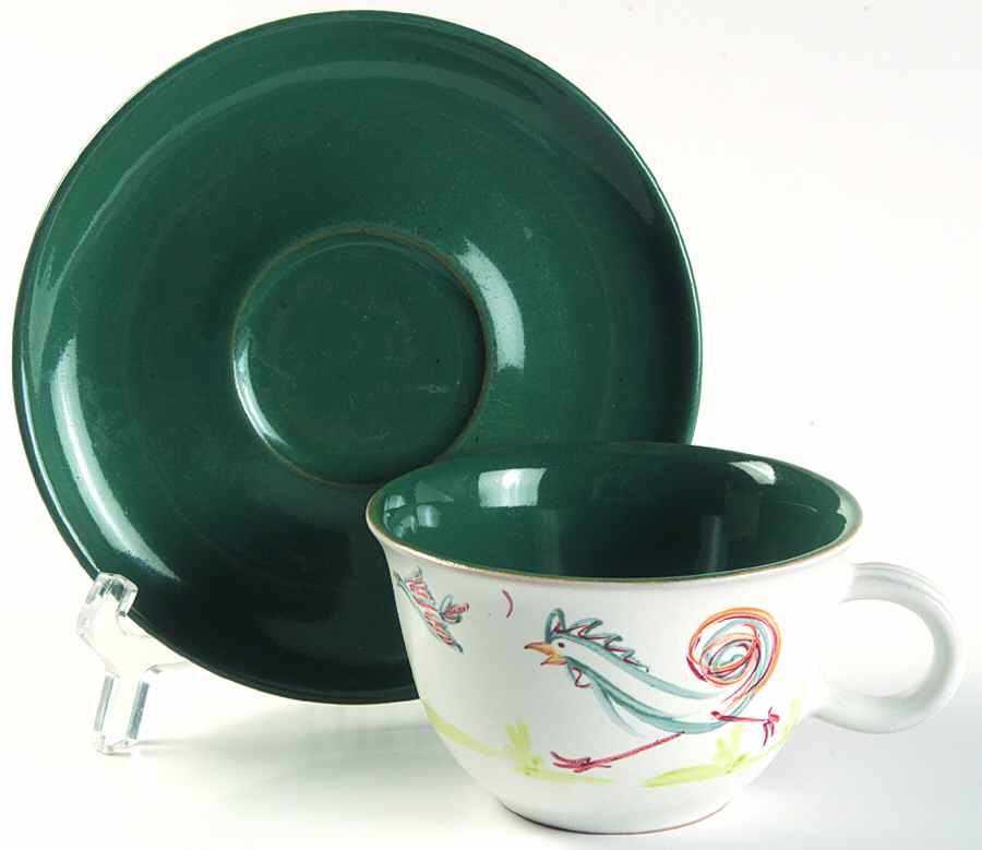 Flair Flat Cup & Saucer Set by Denby-Langley-1