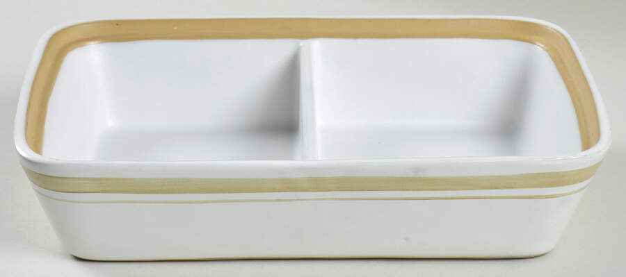 Gourmet Rectangular Covered Divided Vegetable No Lid by Denby-Langley-1