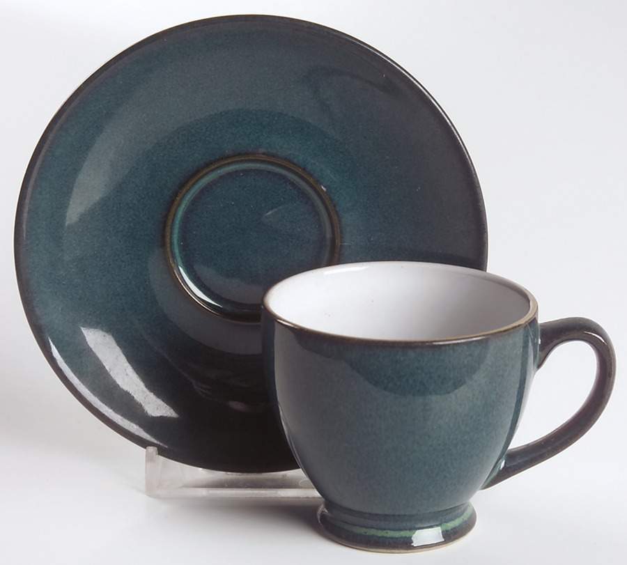Greenwich Footed Demitasse Cup & Saucer Set by Denby-Langley-1