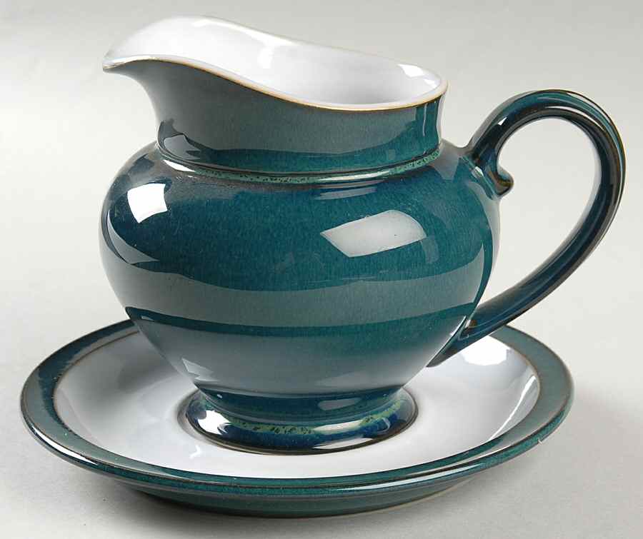 Greenwich Gravy Boat & Stand (Breakfast Saucer) by Denby-Langley-1