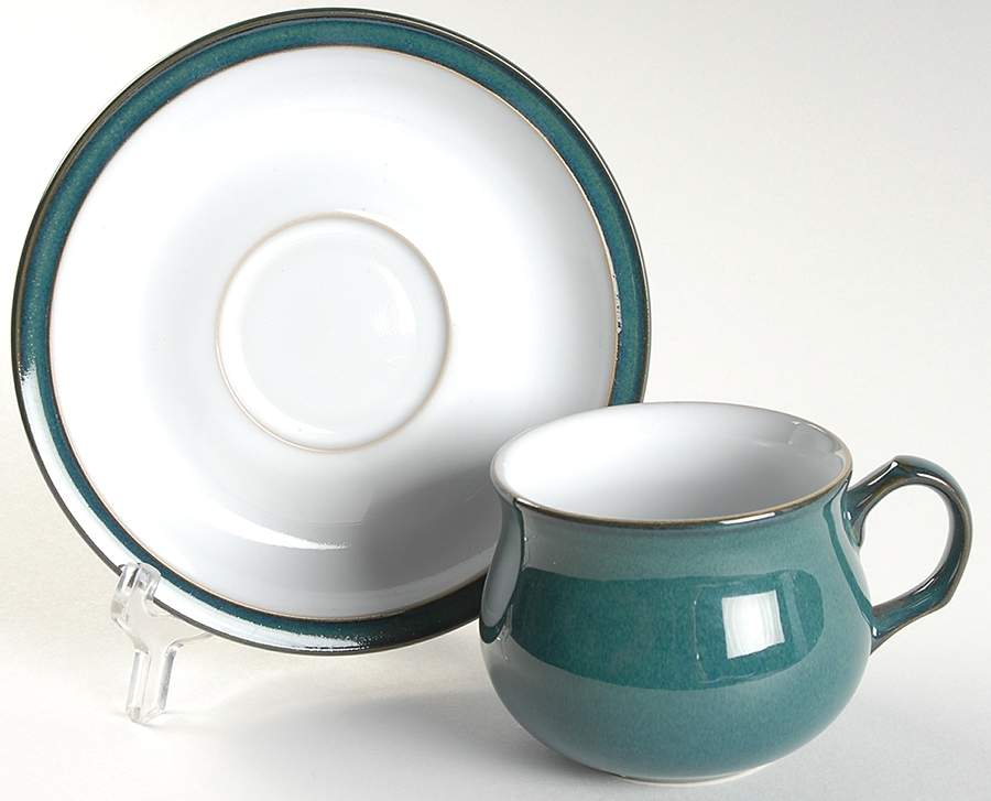 Greenwich Flat Cup & Saucer Set by Denby-Langley-1
