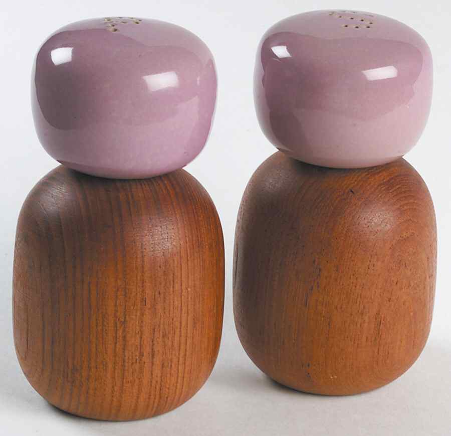 Gypsy Ceramic and Wood Salt & Pepper Set by Denby-Langley-1
