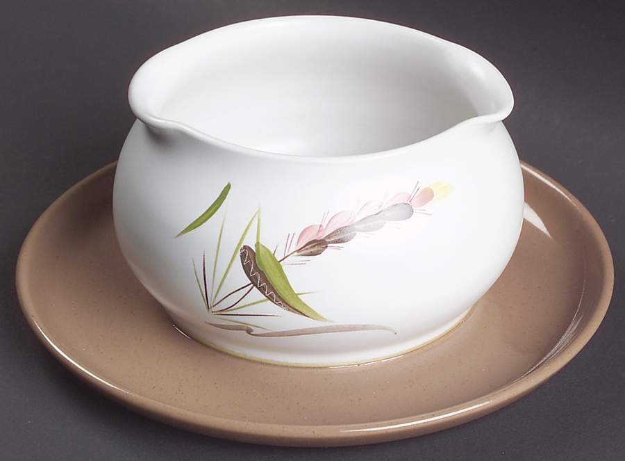 Harvest Round Gravy Boat/Attached Underplate by Denby-Langley-1