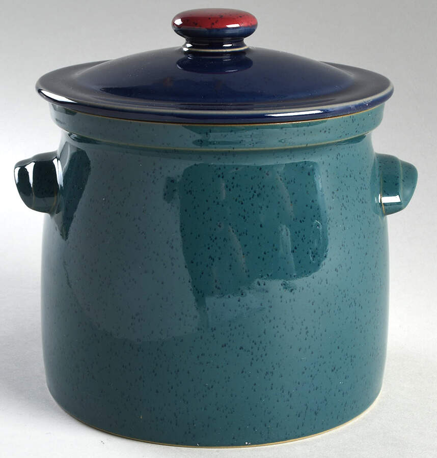 Harlequin Bean Pot & Lid by Denby-Langley-1
