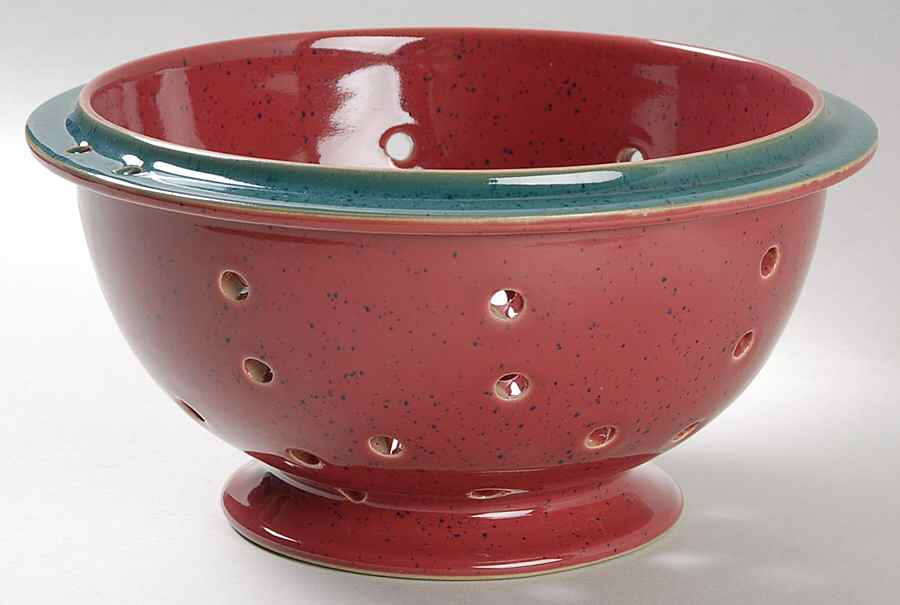 Harlequin Ceramic Colander by Denby-Langley-1
