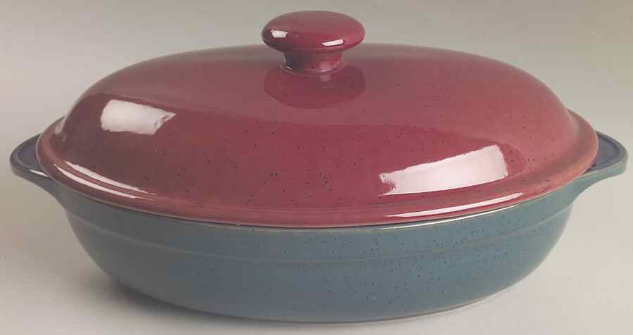 Harlequin 2.5 Quart Oval Covered Casserole by Denby-Langley-1
