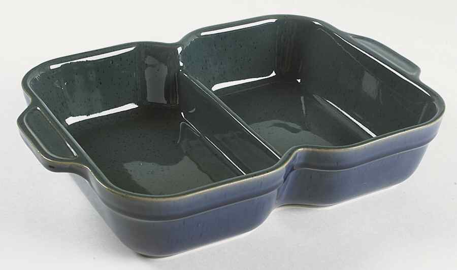 Harlequin Rectangular Divided Vegetable Bowl by Denby-Langley-1