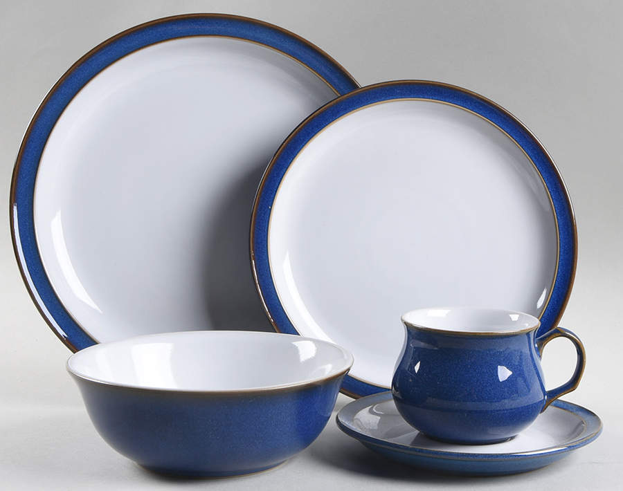 Imperial Blue 5 Piece Place Setting by Denby-Langley-1