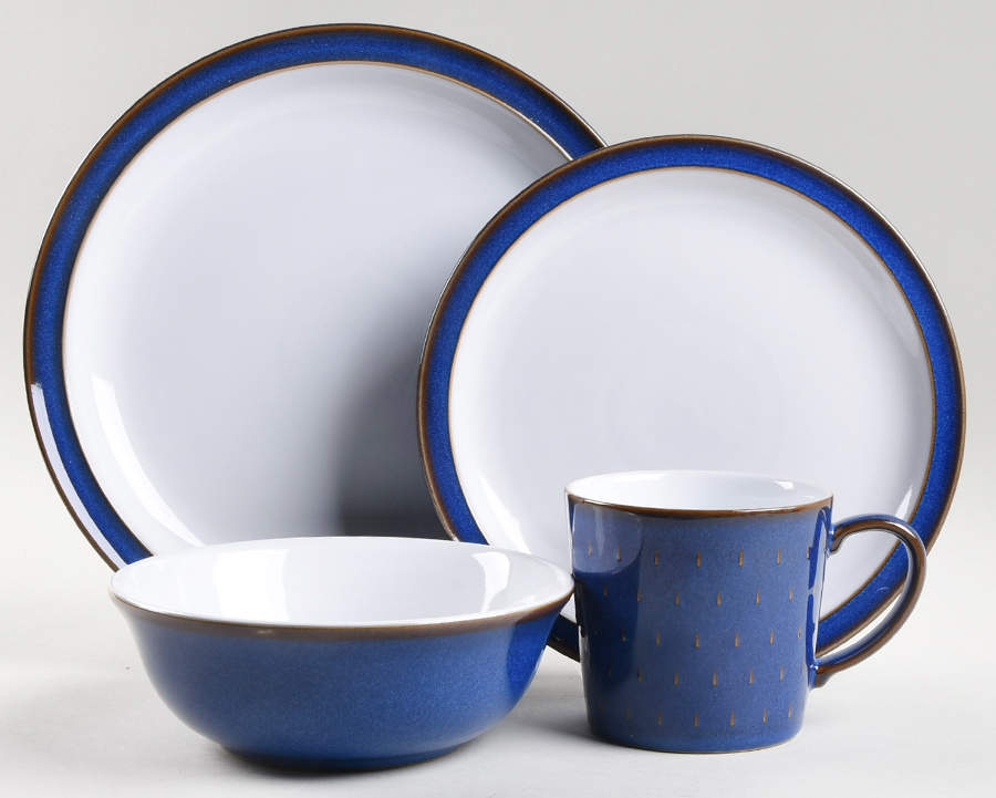 Imperial Blue 4 Piece Place Setting by Denby-Langley-1