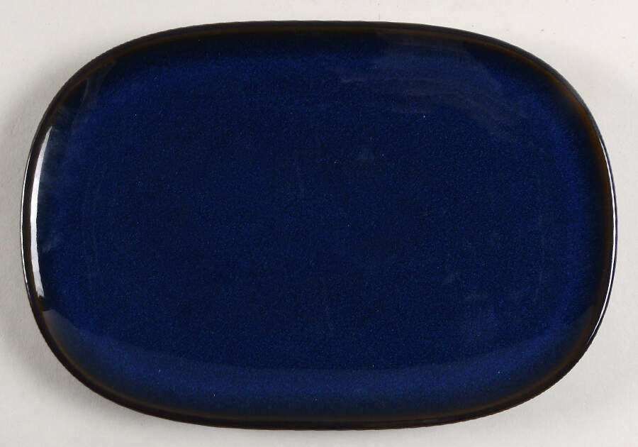 Imperial Blue 10" Oval Serving Platter by Denby-Langley-1
