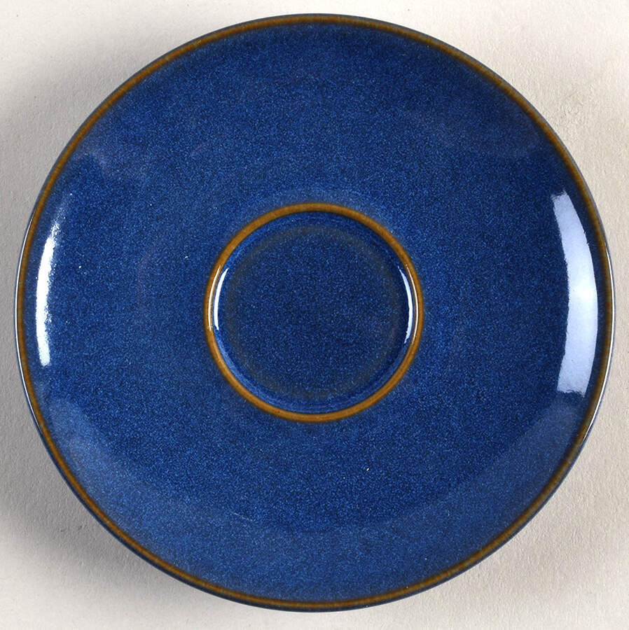 Imperial Blue Saucer for Demitasse Cup by Denby-Langley-1