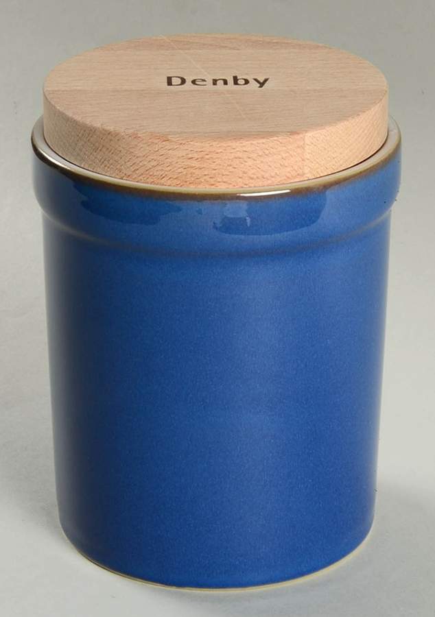 Imperial Blue 6" Storage Jar & Lid by Denby-Langley-1
