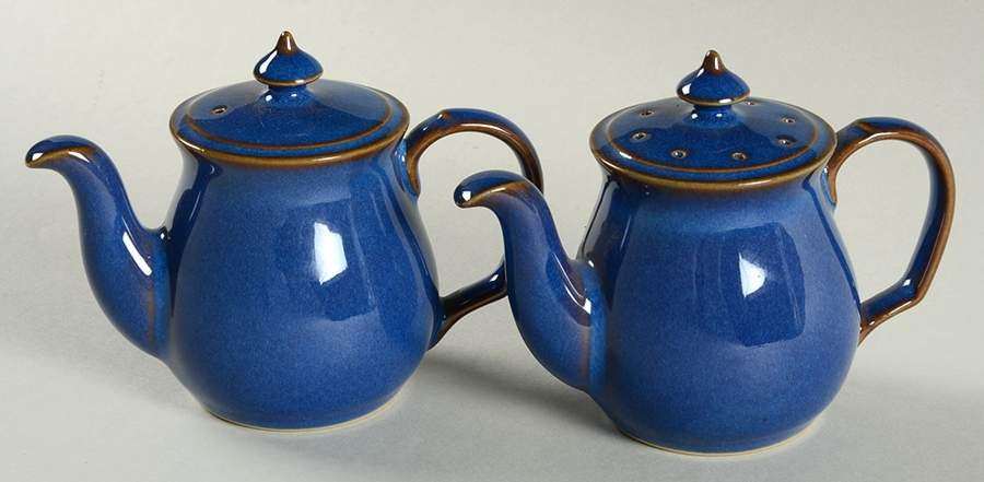Imperial Blue Figural Salt & Pepper Set by Denby-Langley-1