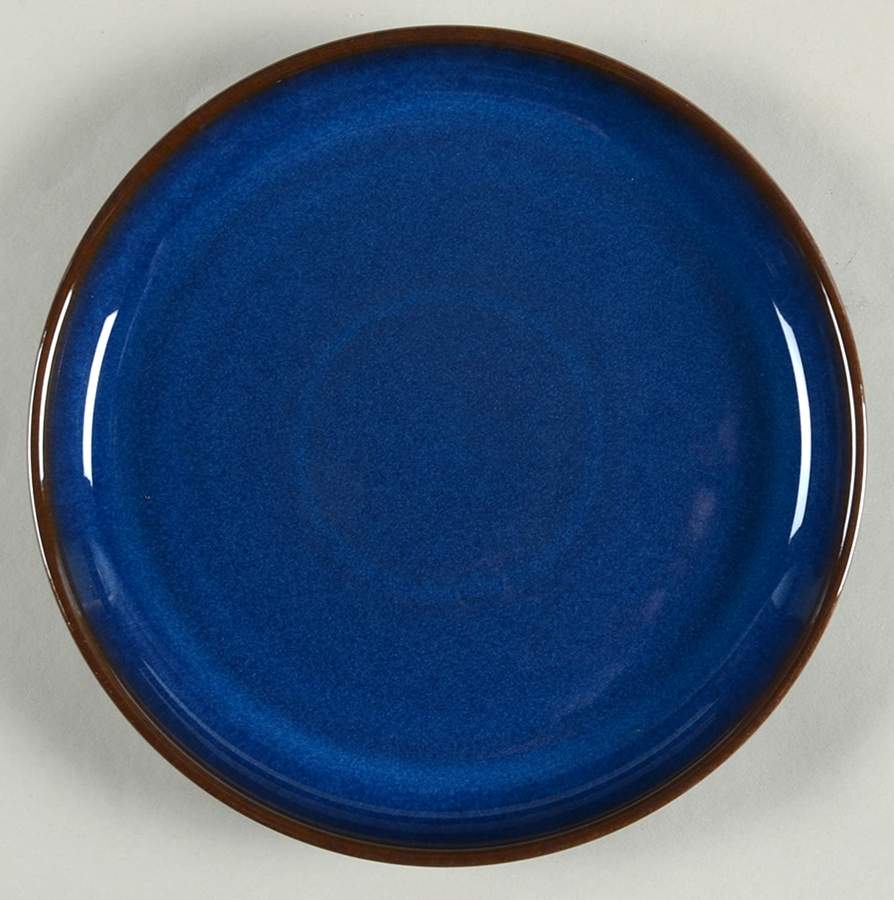 Imperial Blue Coupe Salad Plate by Denby-Langley-1