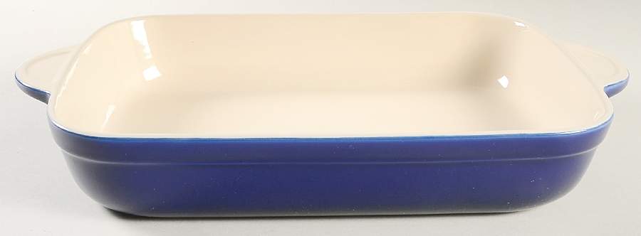 Imperial Blue 13"  Rectangular Baker by Denby-Langley-1