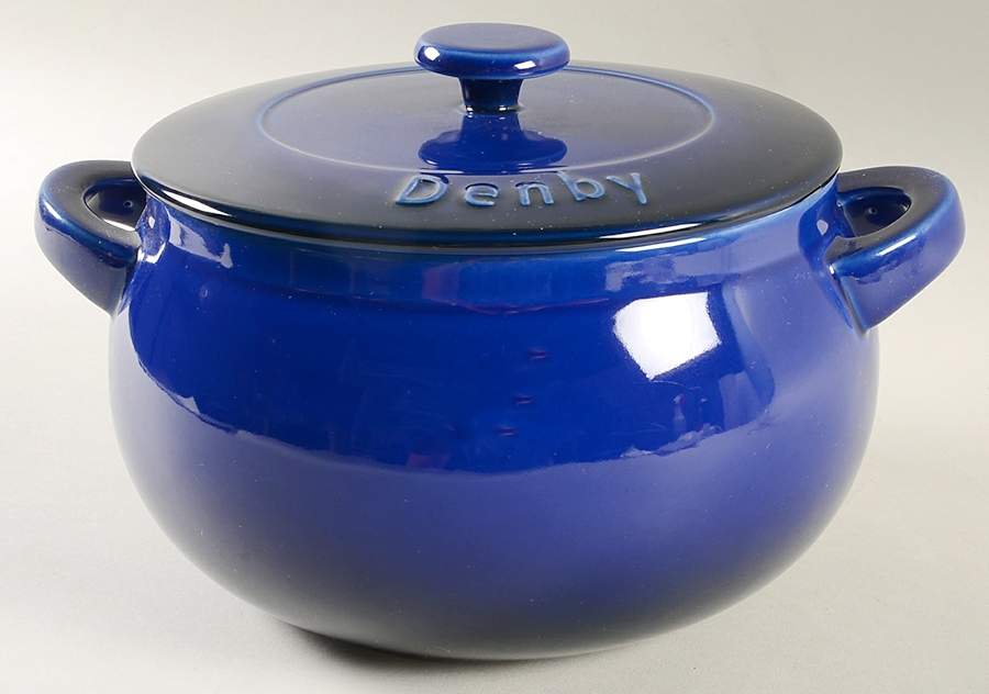 Imperial Blue 3 Quart Round Covered Casserole by Denby-Langley-1