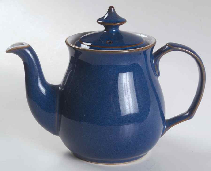 Imperial Blue Teapot & Lid by Denby-Langley-1