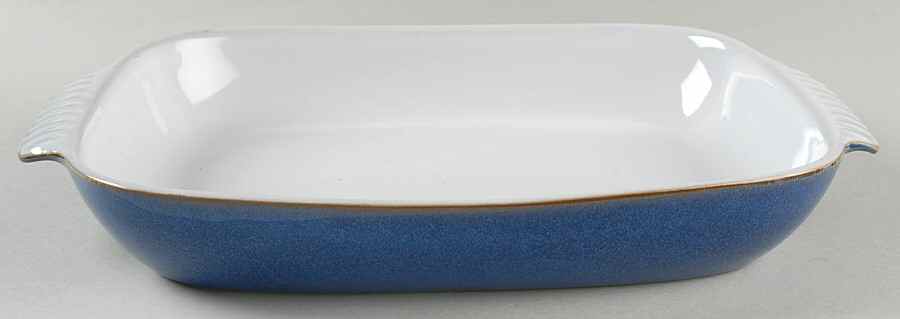 Imperial Blue 14" Oval Roaster by Denby-Langley-1