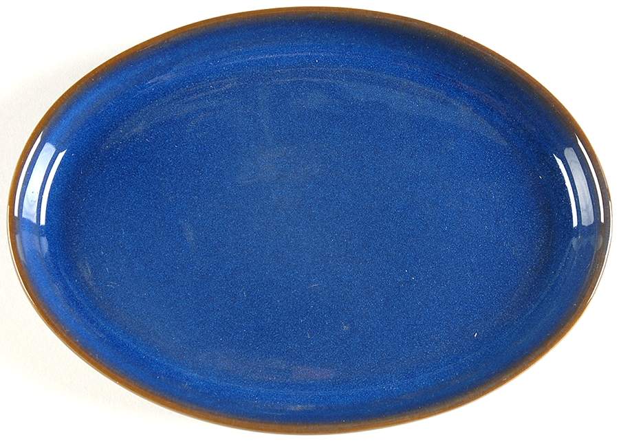 Imperial Blue Small Oval Tray by Denby-Langley-1