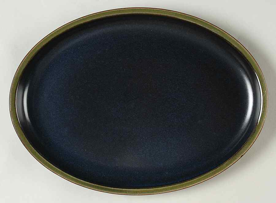 Kismet Blue 11" Oval Serving Platter by Denby-Langley-1