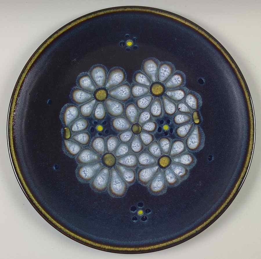 Kismet Blue 12" Chop Plate (Round Platter) by Denby-Langley-1