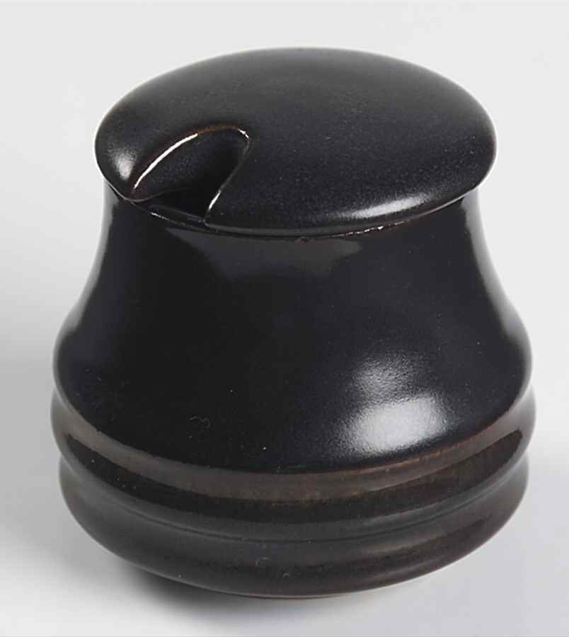 Kismet Blue Mustard Jar & Lid by Denby-Langley-1