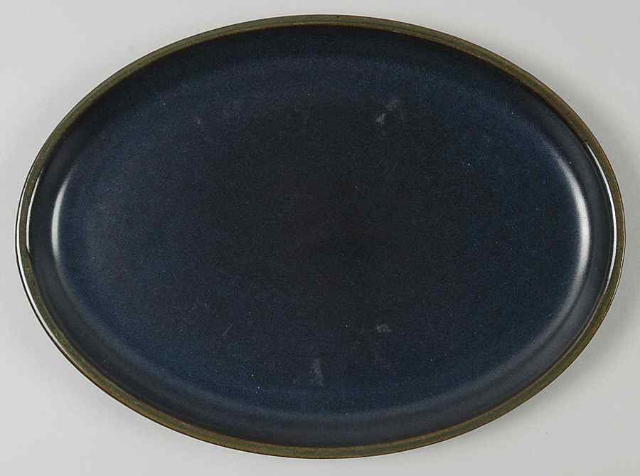 Kismet Blue 12" Oval Serving Platter by Denby-Langley-1