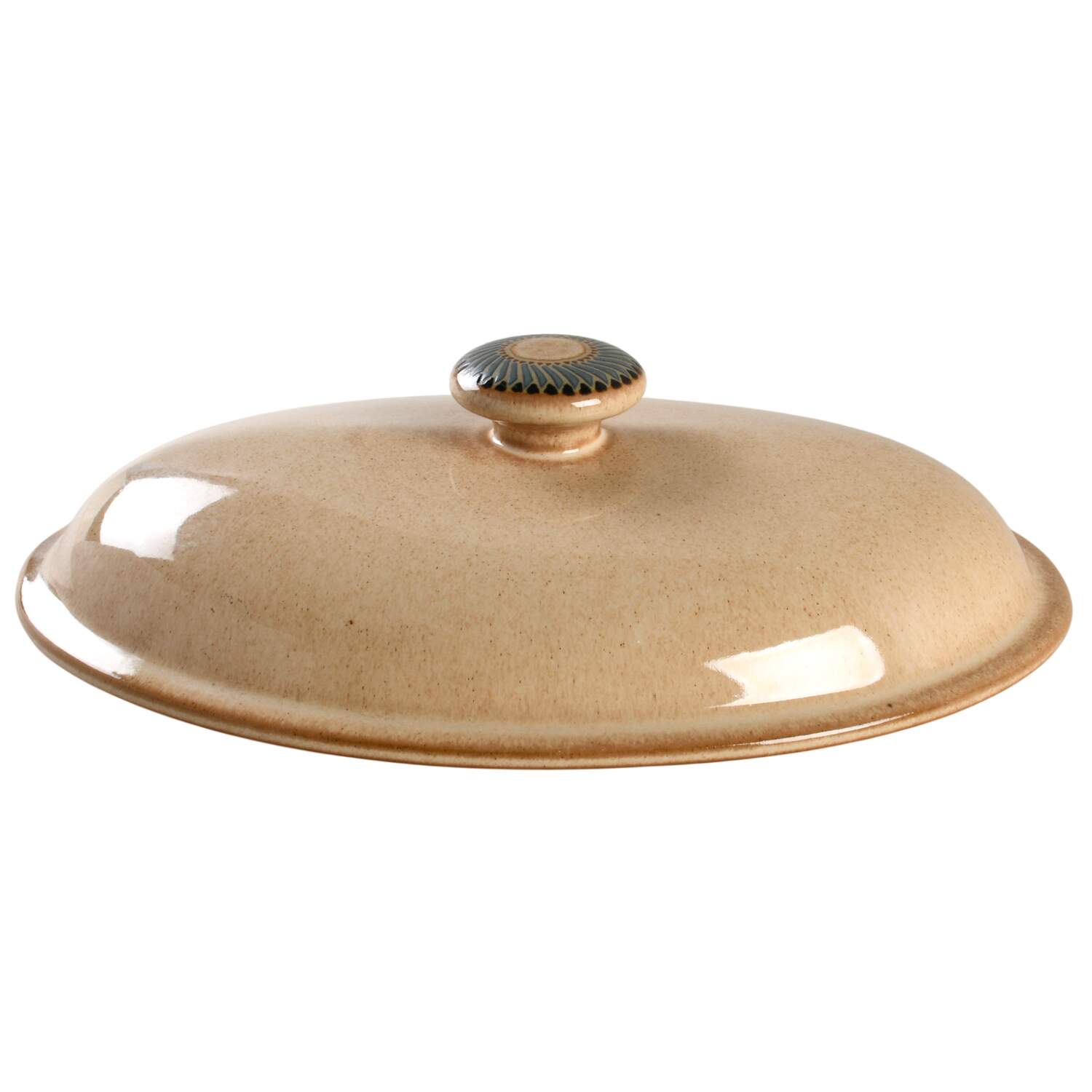 Luxor Lid for 2 Quart Oval Covered Casserole by Denby-Langley-1
