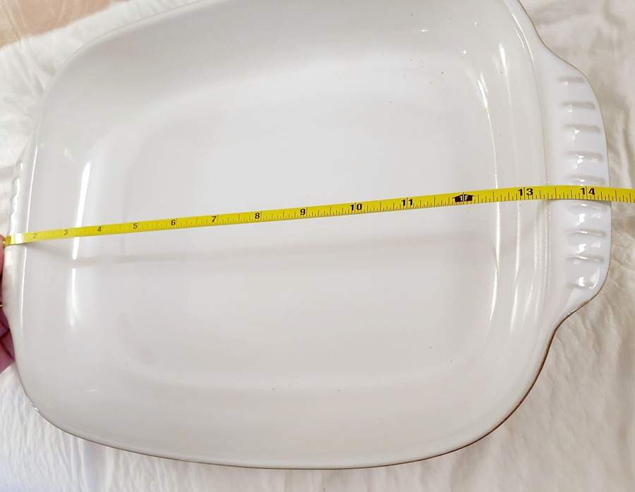 Manor Green 14" Rectangular Baker by Denby-Langley-1