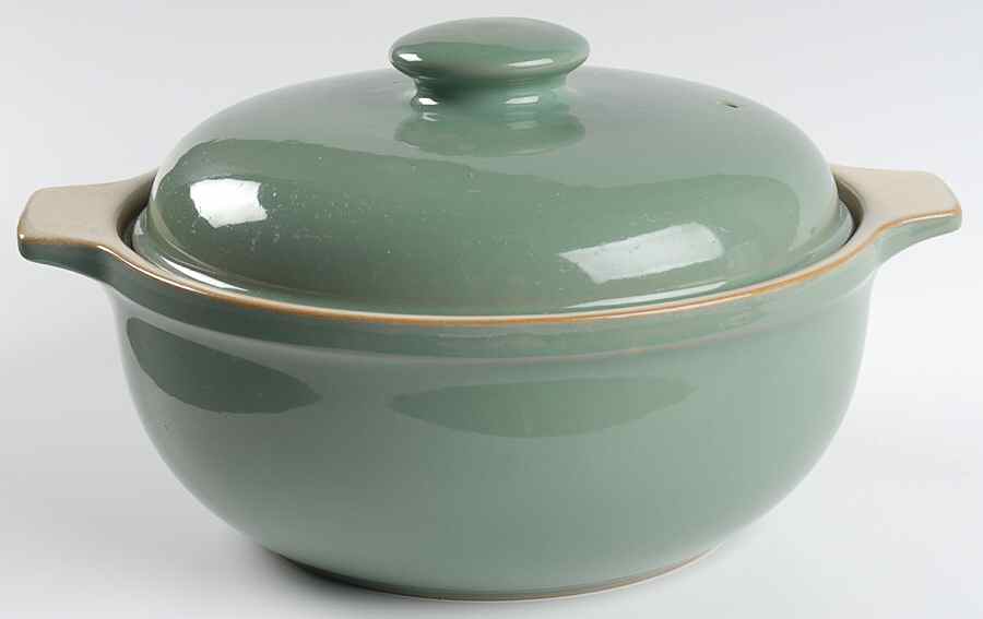 Manor Green 2 Qt Round Covered Casserole by Denby-Langley-1