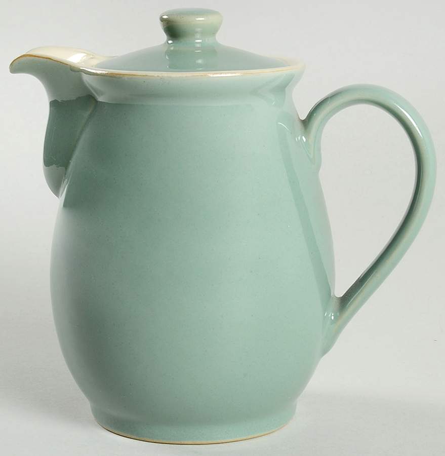 Manor Green Small Coffee Pot & Lid by Denby-Langley-1