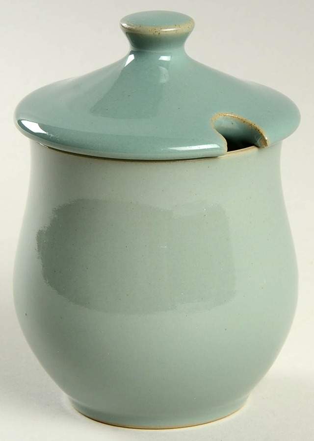 Manor Green Sugar Bowl & Lid by Denby-Langley-1