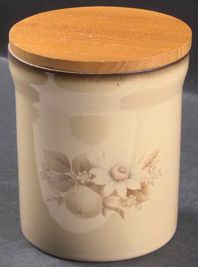 Memories Large Canister & Wood Lid by Denby-Langley-1