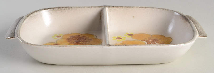 Minstrel Rectangular Divided Vegetable Bowl by Denby-Langley-1