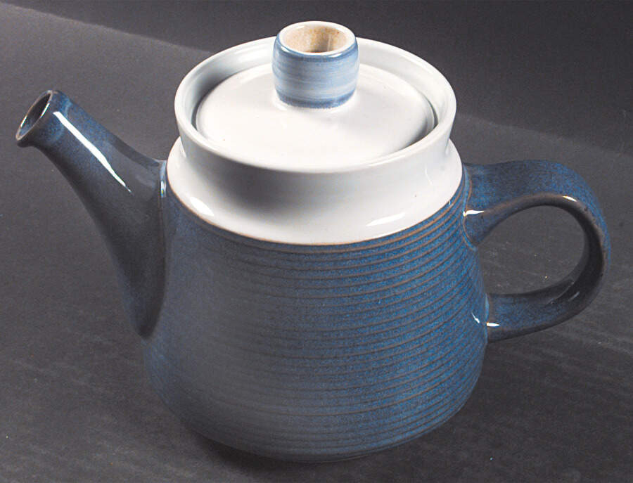 Moonstone Blue Teapot & Lid by Denby-Langley-1