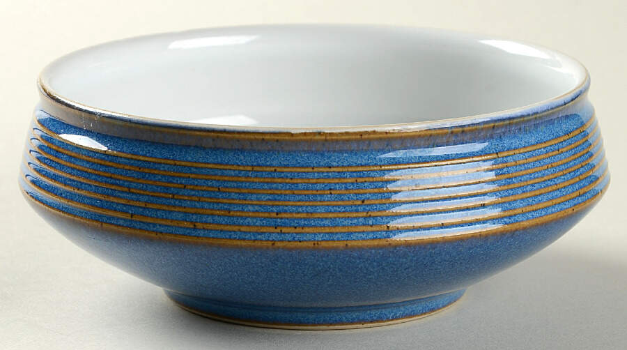 Moonstone Blue Coupe Cereal Bowl by Denby-Langley-1