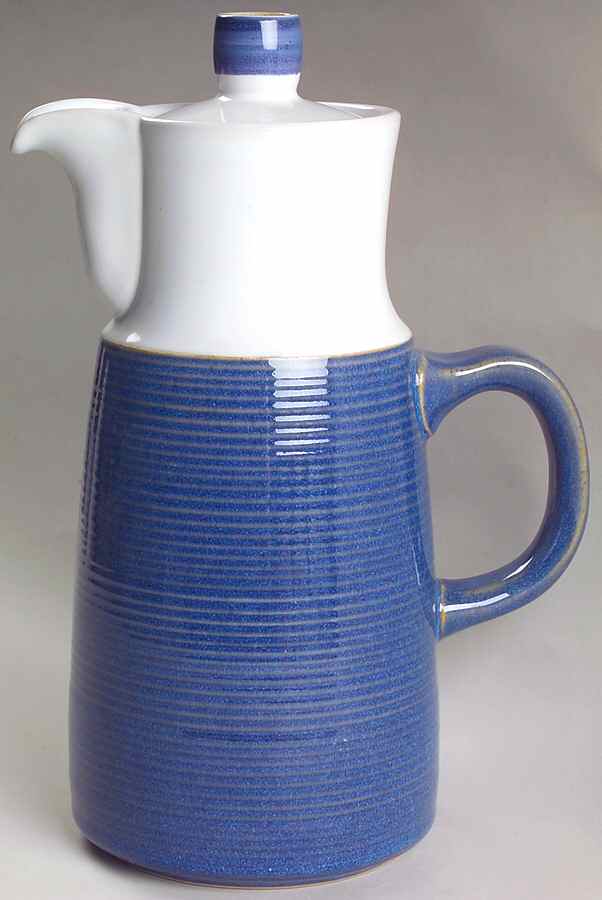 Moonstone Blue Coffee Pot & Lid by Denby-Langley-1