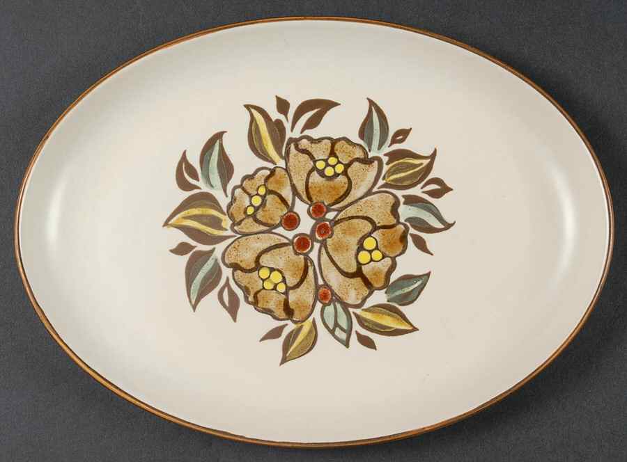 Oak Apple 11" Oval Serving Platter by Denby-Langley-1