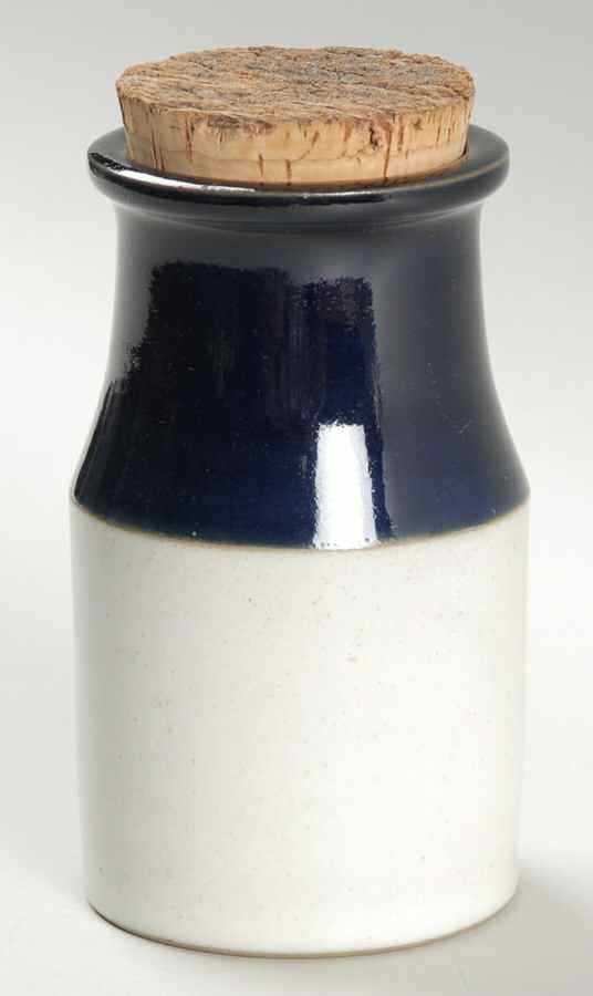 Potpourri Blue Large Spice Jar & Cork Stopper by Denby-Langley-1