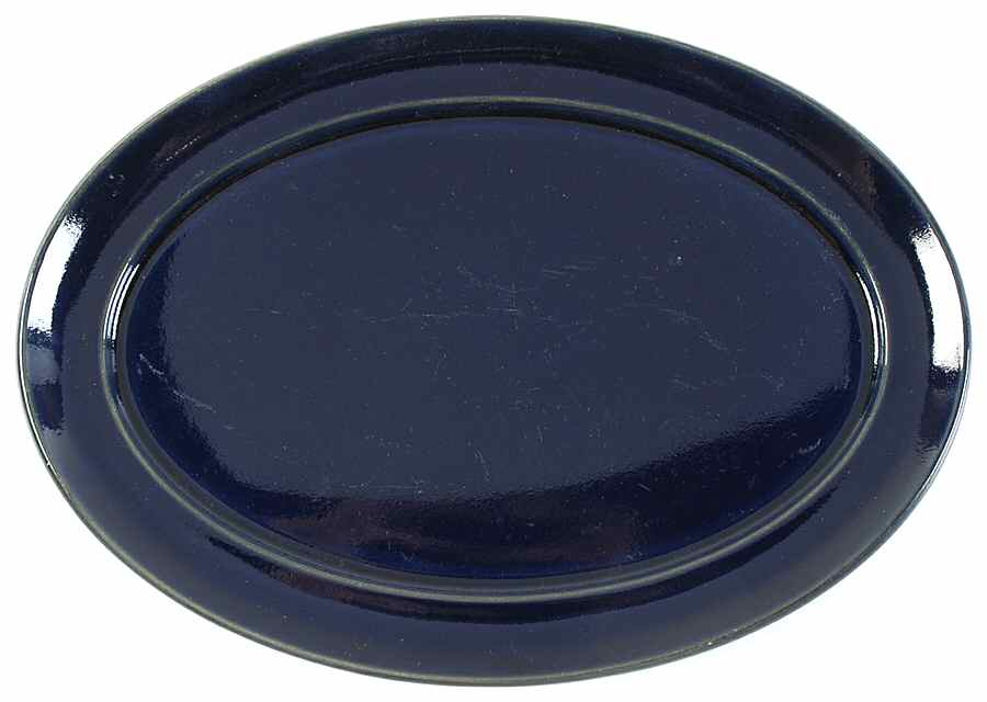 Potpourri Blue 12" Oval Serving Platter by Denby-Langley-1