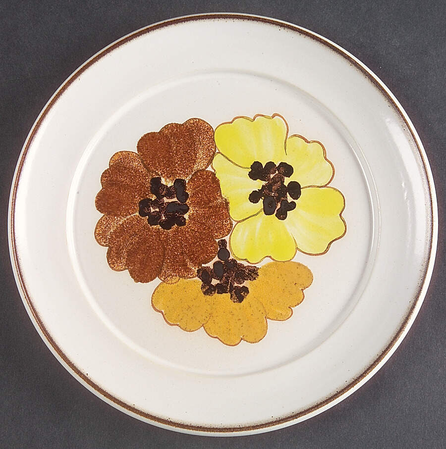 Potpourri Honey (Floral) Salad Plate by Denby-Langley-1