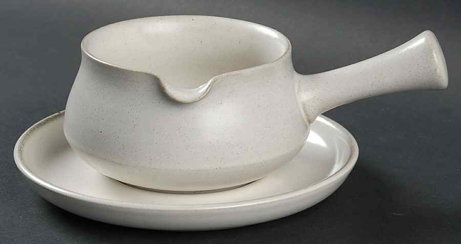 Potpourri White Gravy Boat & Underplate by Denby-Langley-1