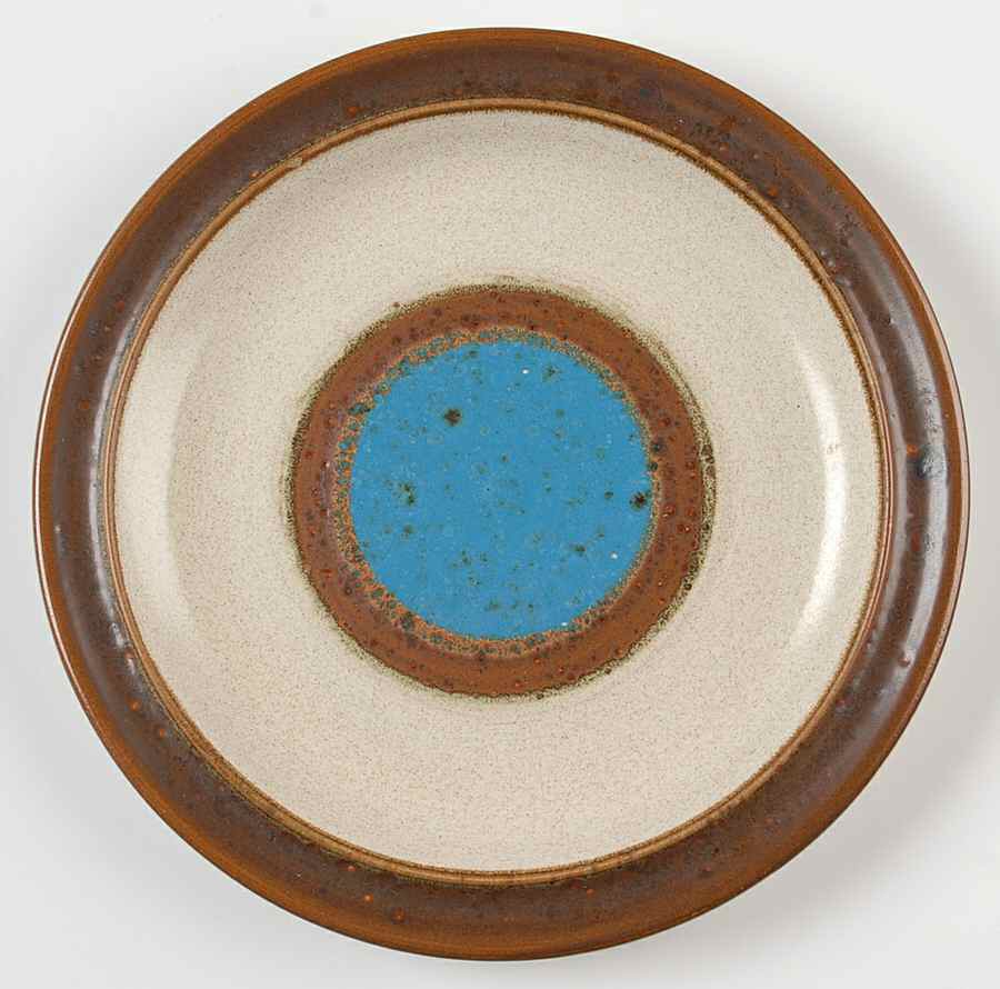 Potter's Wheel Blue Salad Plate by Denby-Langley-1
