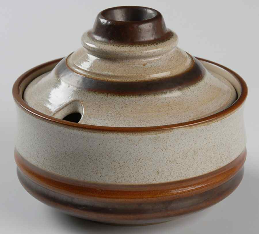 Potter's Wheel Blue Sugar Bowl & Lid by Denby-Langley-1