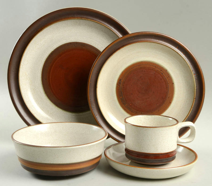 Potter's Wheel Rust Red 5 Piece Place Setting by Denby-Langley-1