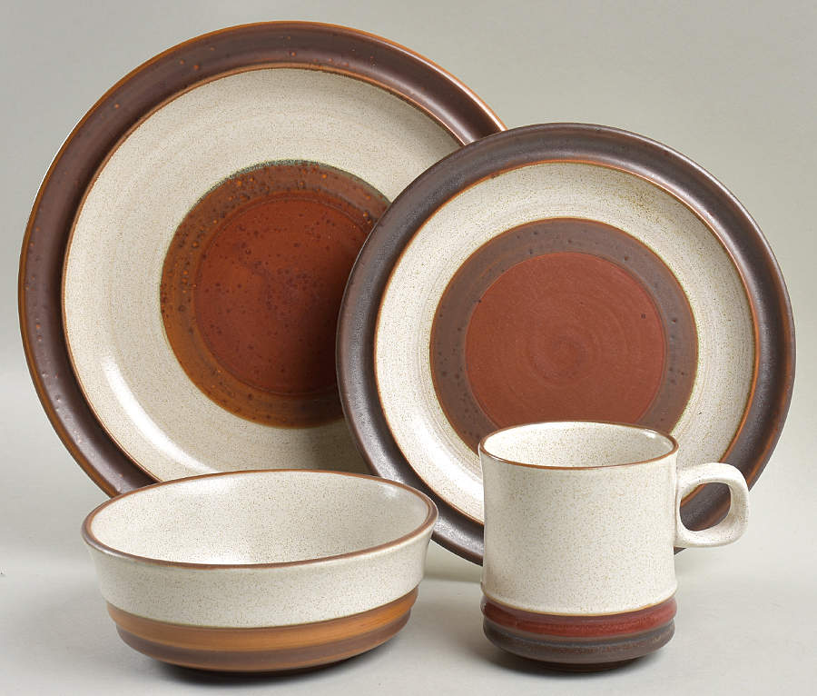 Potter's Wheel Rust Red 4 Piece Place Setting by Denby-Langley-1