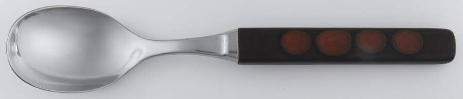 Potter's Wheel Rust Red Place/Oval Soup Spoon by Denby-Langley-1
