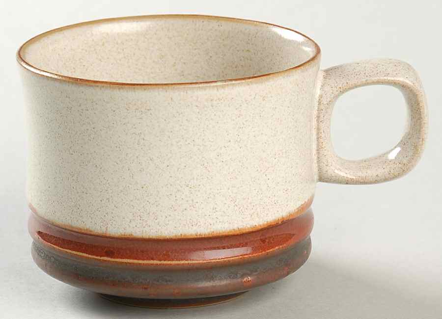 Potter's Wheel Rust Red Flat Cup by Denby-Langley-1