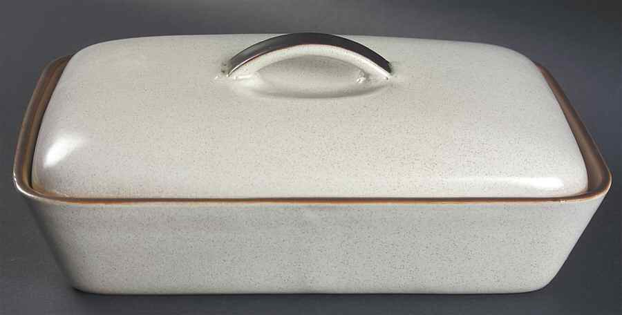 Potter's Wheel Rust Red Rectangular Covered Divided Vegetable by Denby-Langley-1