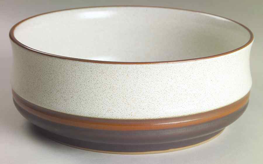 Potter's Wheel Rust Red 9" Round Vegetable Bowl by Denby-Langley-1